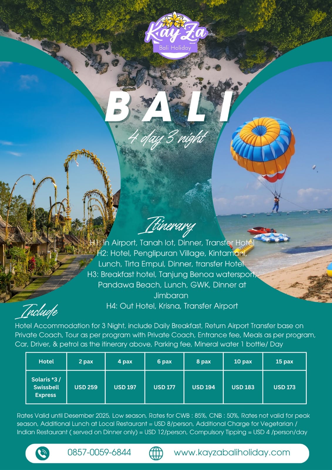 4D 3N BALI PACKAGE